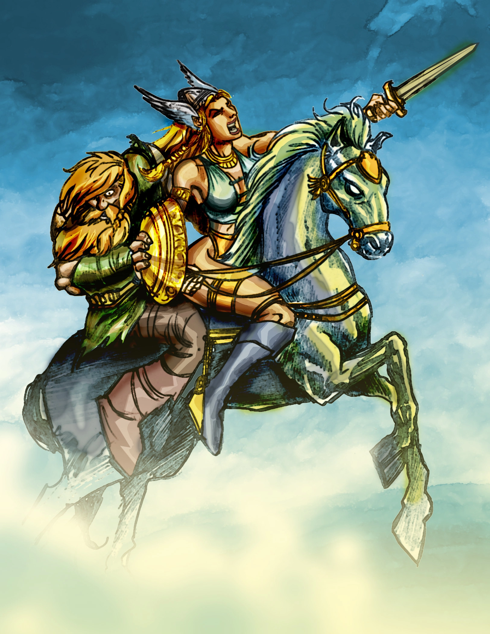 Ilustración de la baraja faerie control